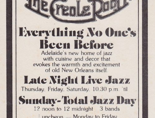The Creole Room, Adelaide – 1977